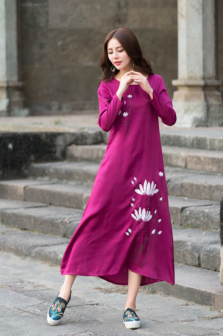 WD7416 Elegant Dress Purple