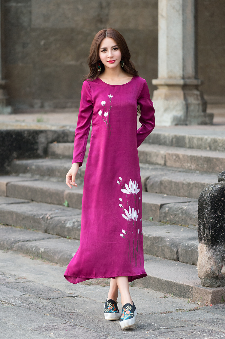 WD7416 Elegant Dress Purple