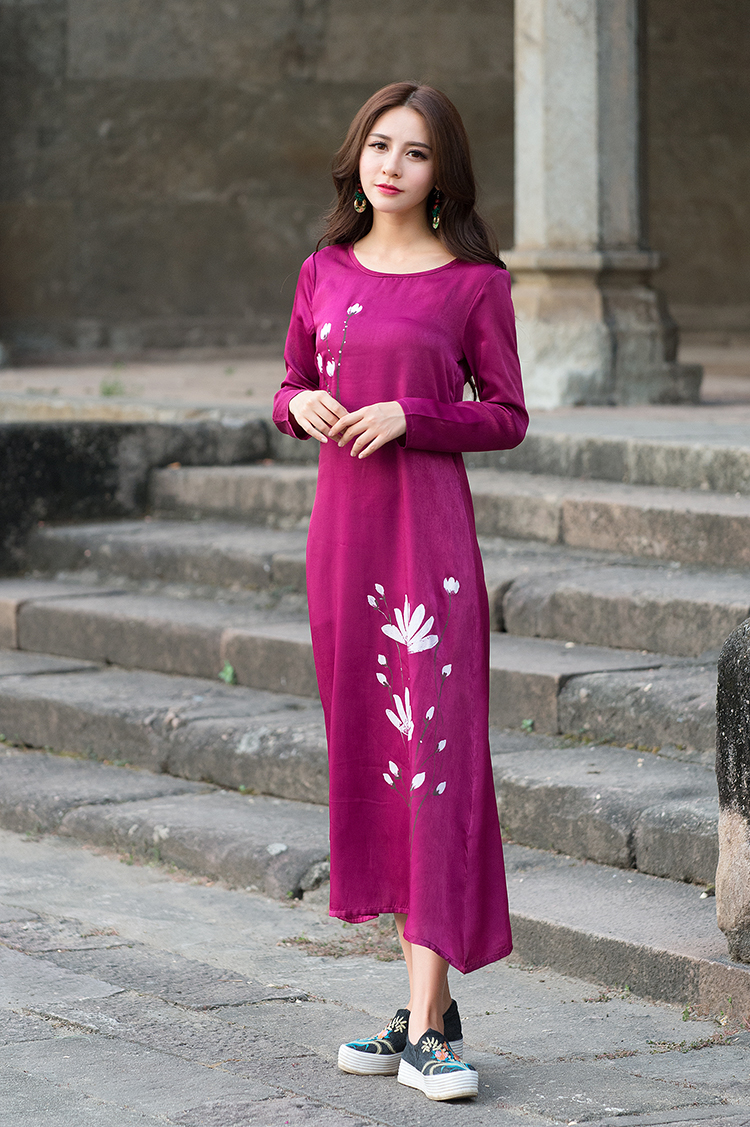 WD7416 Elegant Dress Purple