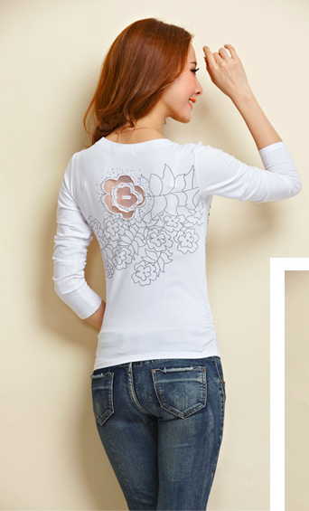 WT7421 Long Sleeves Top White