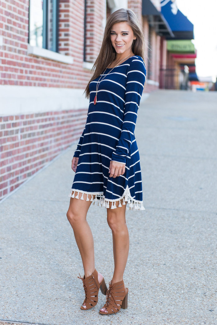 WD7440 Fashion Dress Blue