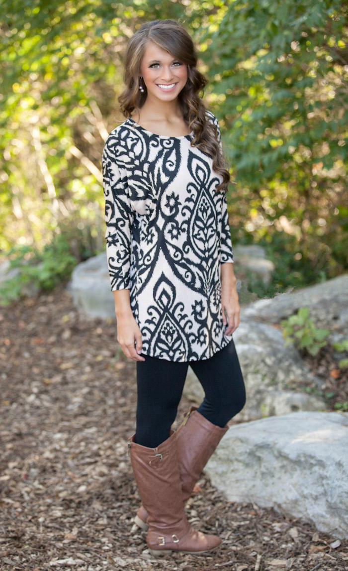 WT7441 Fashion Long Top As Picture