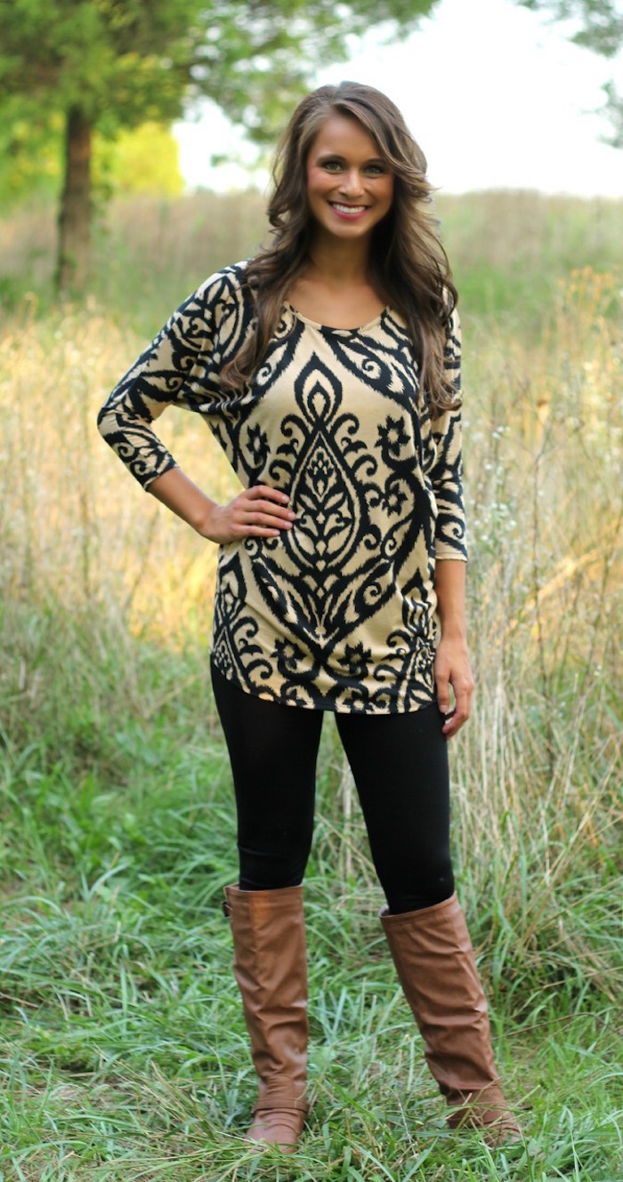 WT7441 Fashion Long Top As Picture
