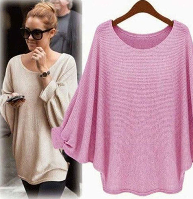 WT7451 Fashion Knit Top Pink