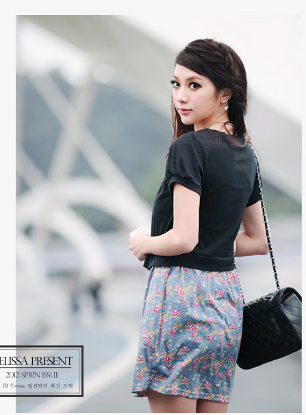 WD7454 One Piece Dress As Picture