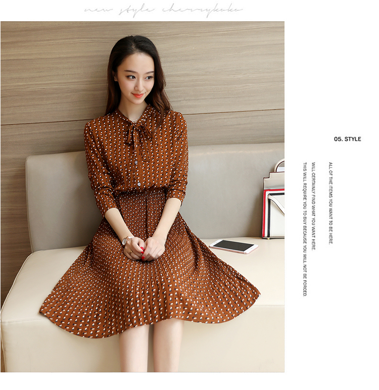 WD7461 Pretty Dress Brown