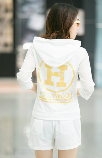 WT7464 Fashion Top and Pant White (1 Set)