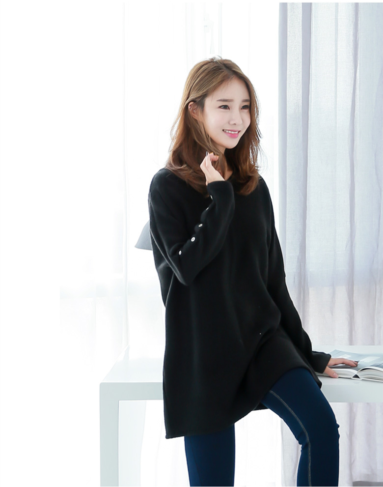 WT7465 Korea Fashion Top Black