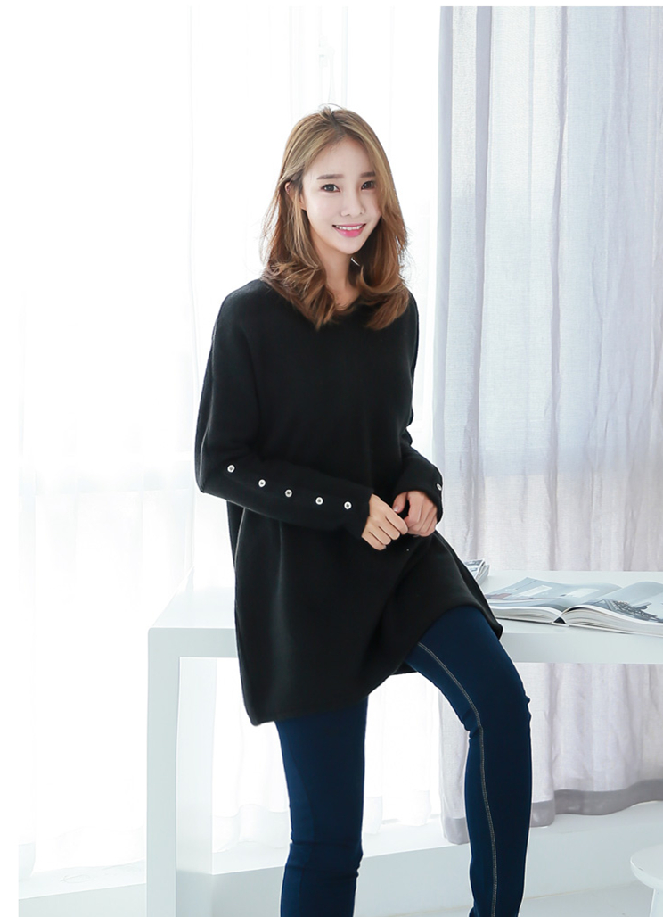 WT7465 Korea Fashion Top Black