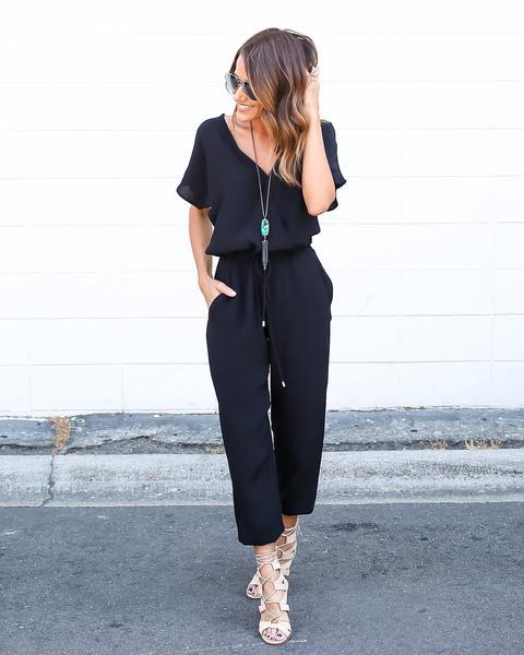WP7478 Charming Jumpsuit Black