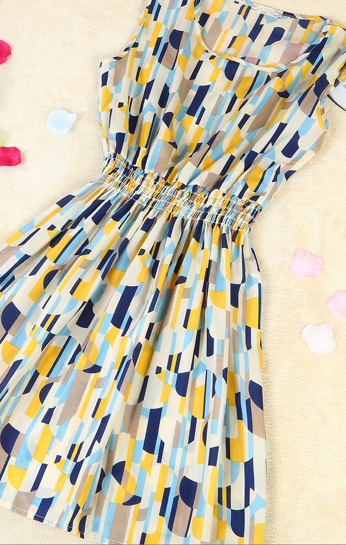 WD3767 Charming Dress Stripe