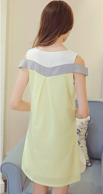 WD3769 Lovely Dress Yellow