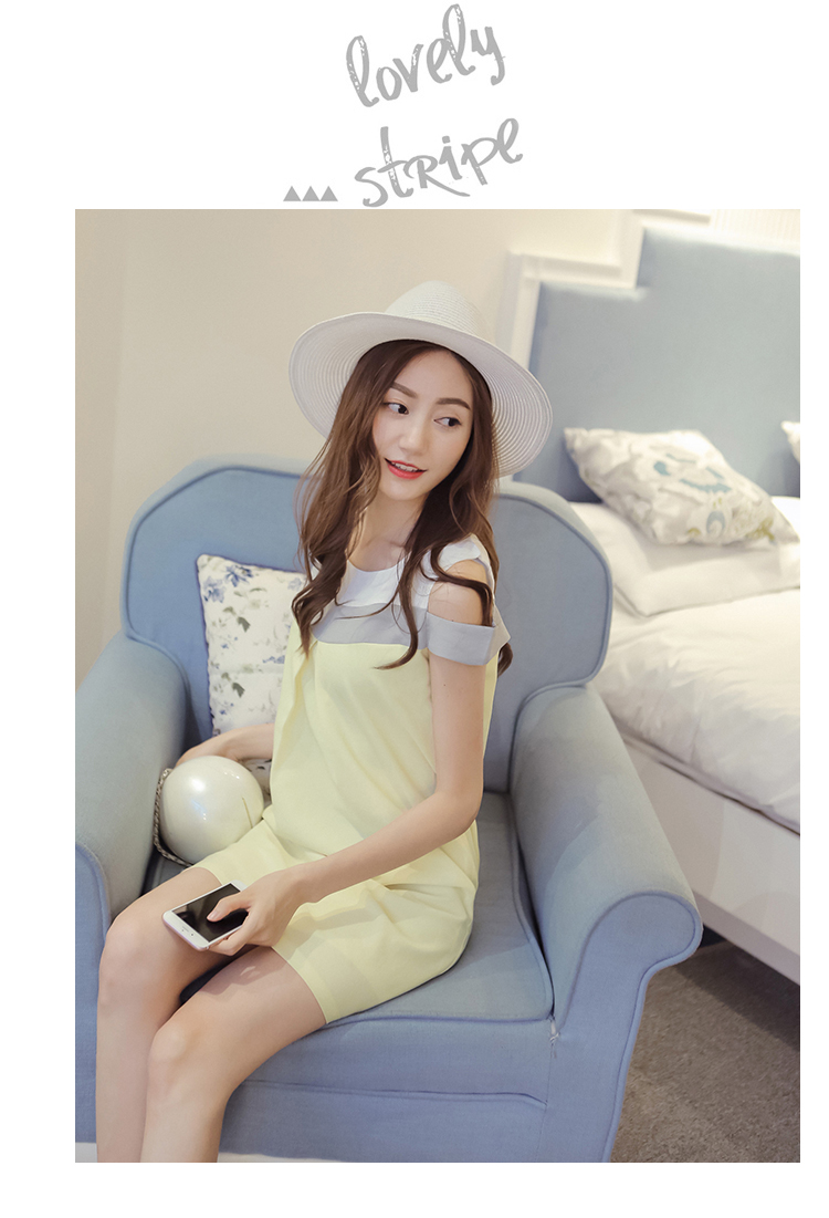 WD3769 Lovely Dress Yellow