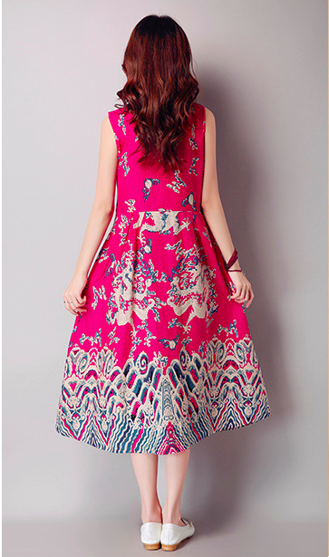 WC3770 Elegant Fashion Cheongsam Pink