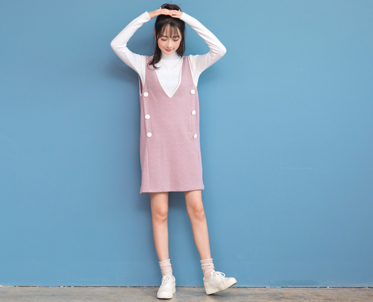 WD7503 Pretty Dress Pink
