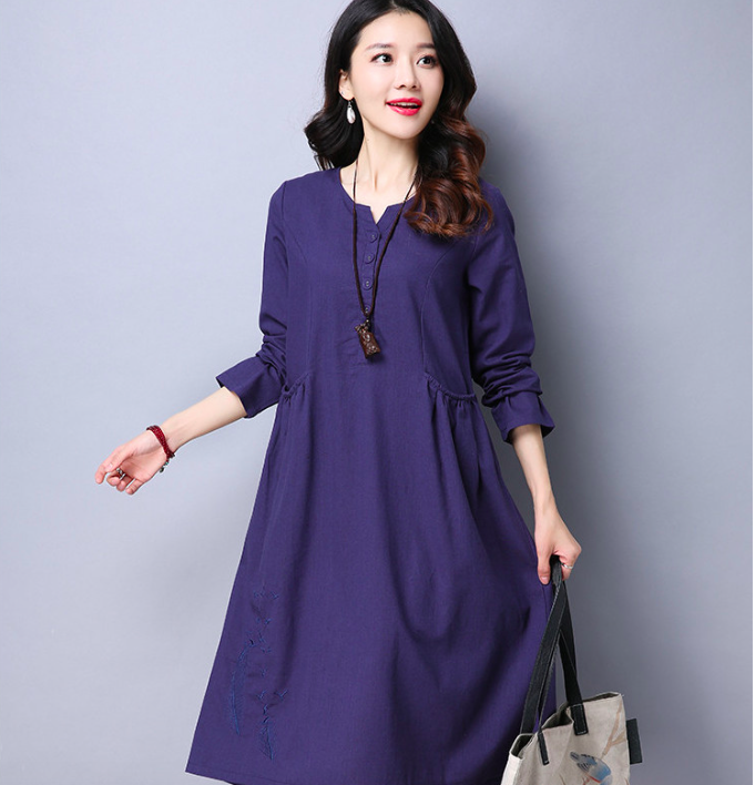 WD7506 Charming Dress Blue