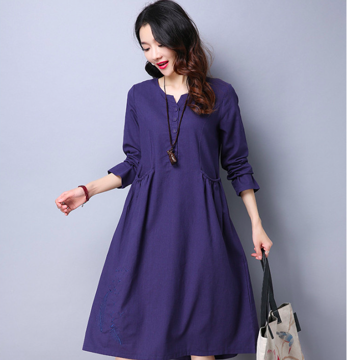WD7506 Charming Dress Blue
