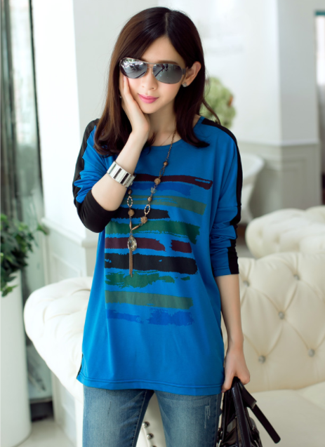 WT7513 Fashion Top Blue
