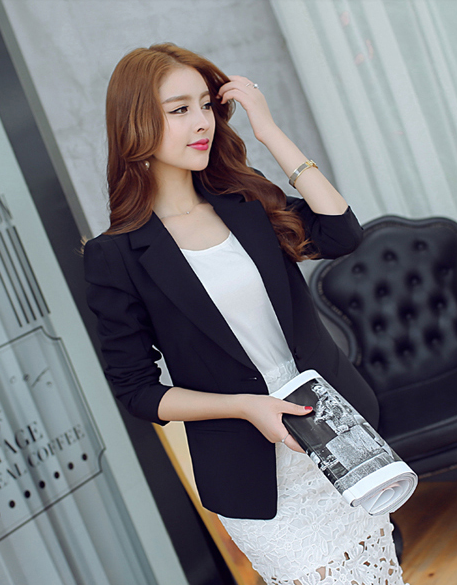 WJ3781 Fashion OL Coat Black