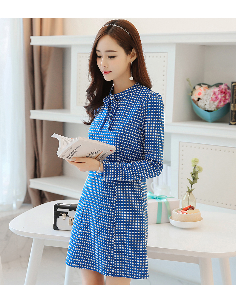 WD3782 Pretty OL Dress Blue