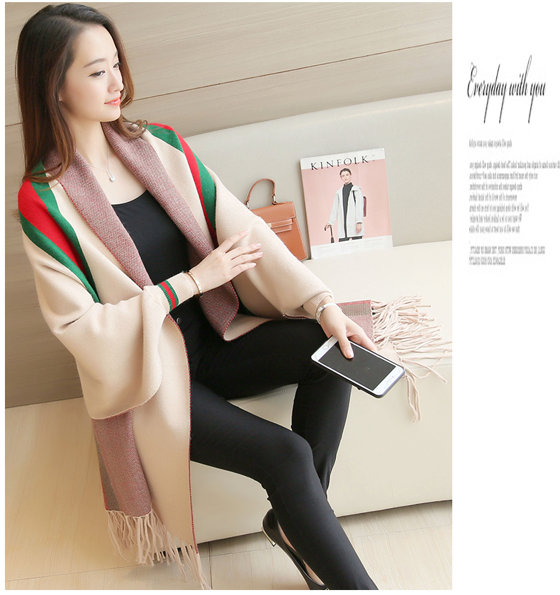 WJ3786 Elegant Cardigan Khaki