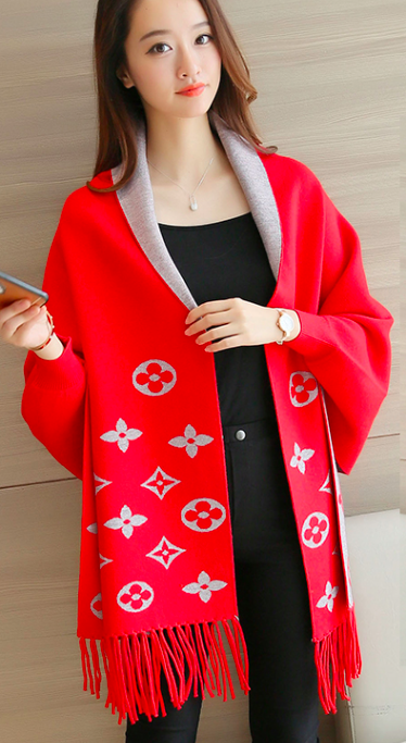 WJ3790 Pretty Cardigan Red
