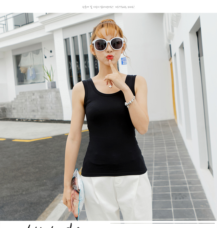 WT7538 Casual Sleeveless Top Black