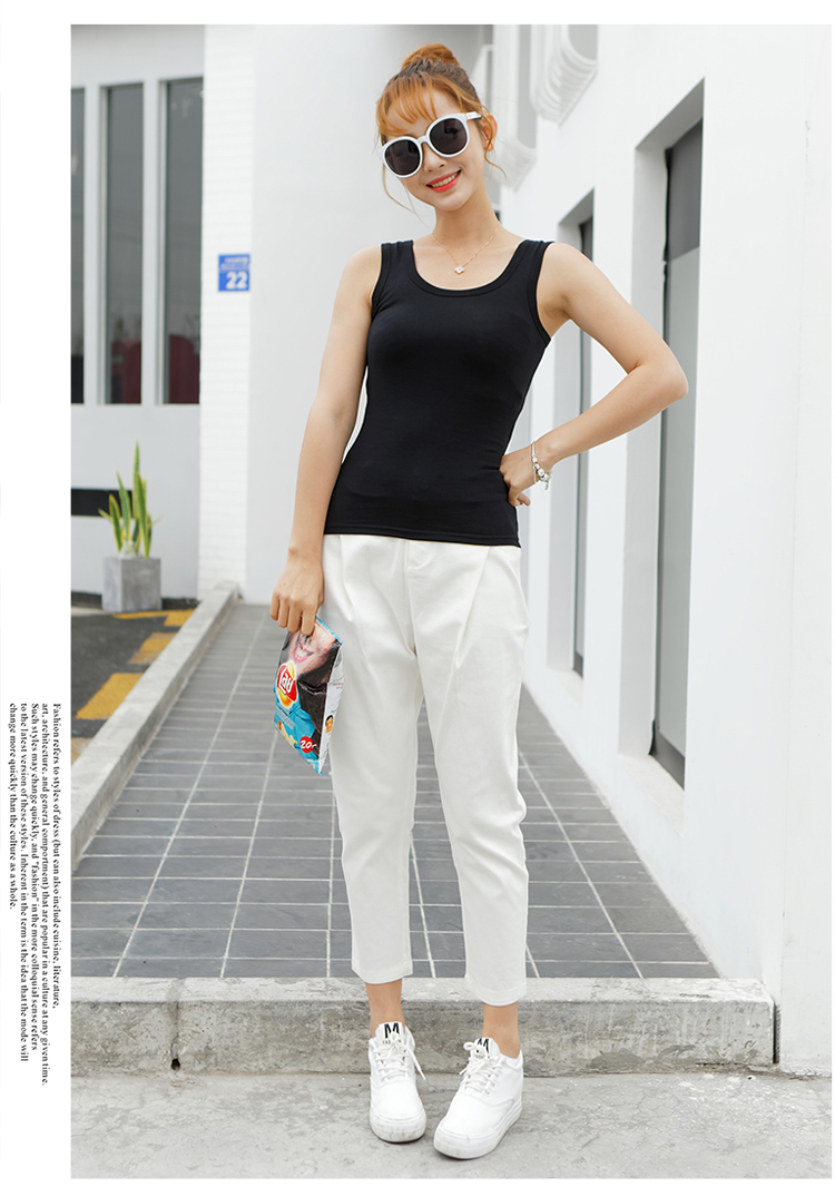 WT7538 Casual Sleeveless Top Black