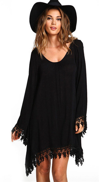 WD7544 Europe Elegant Dress Black