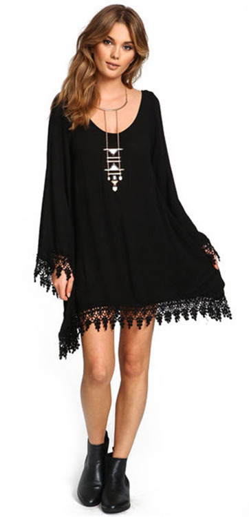 WD7544 Europe Elegant Dress Black