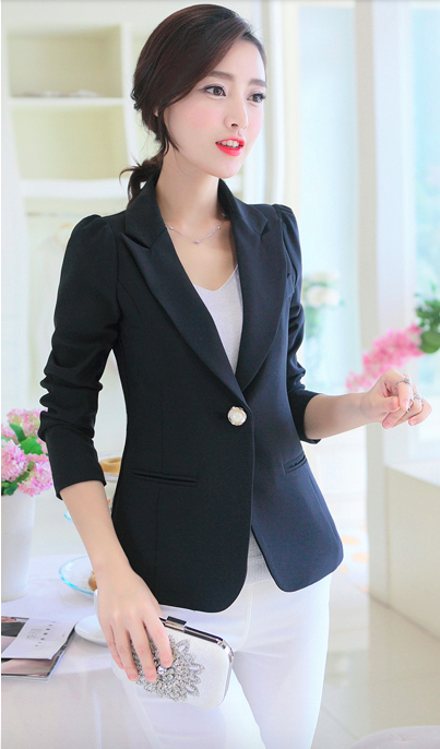 WJ3793 Elegant OL Coat Black