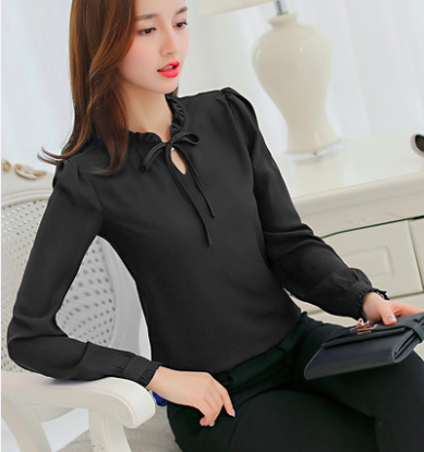 WT3797 Charming Top Black