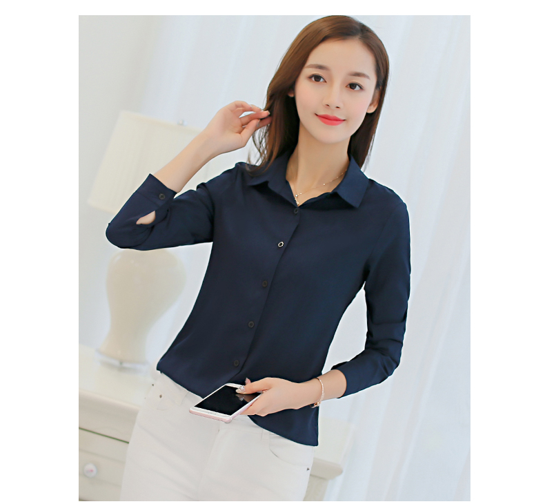 WT3798 Fashion OL Top Dark Blue