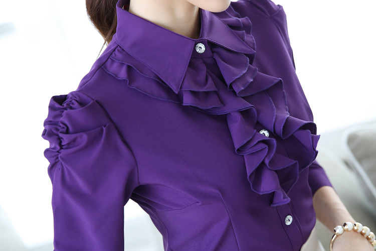 WT3799 Fashion OL Top Purple