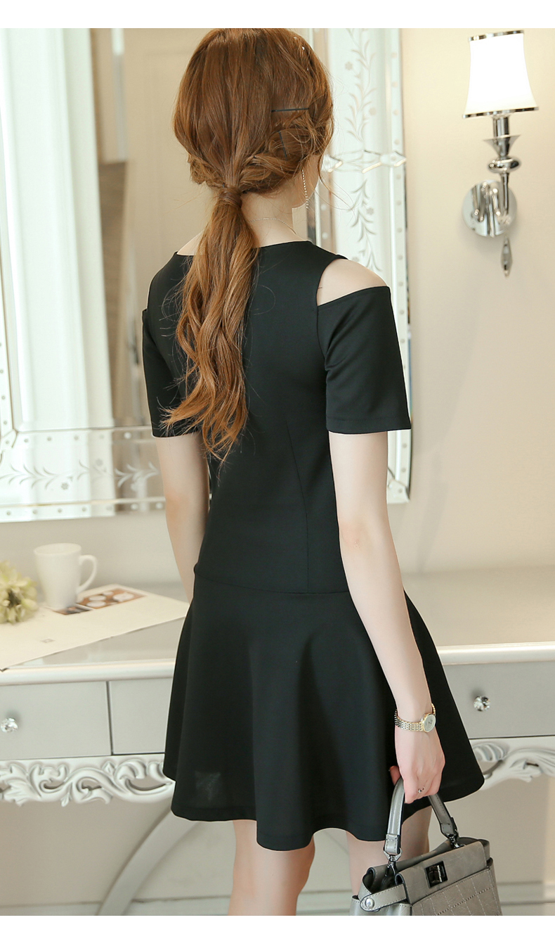 WD3801 Charming OL Dress Black