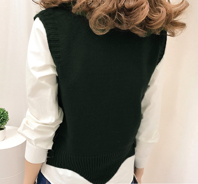 WT3808 Fashion Two Pieces Top Black (1 Set)