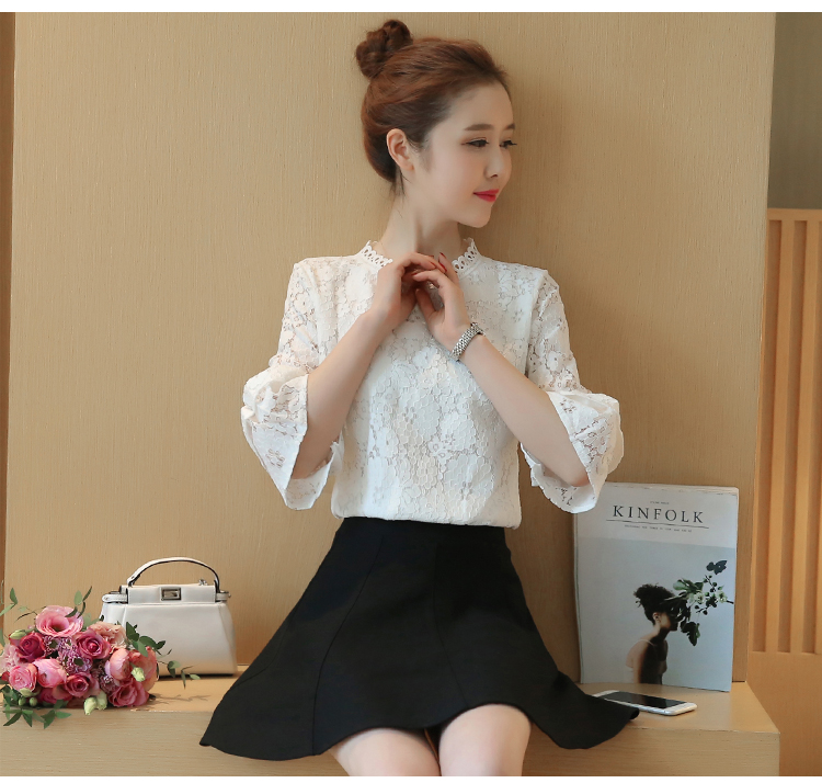 WT7578 Lovely Lace Top White