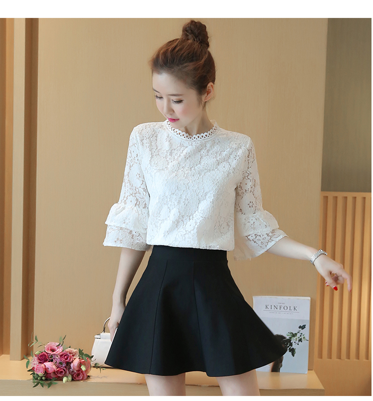 WT7578 Lovely Lace Top White