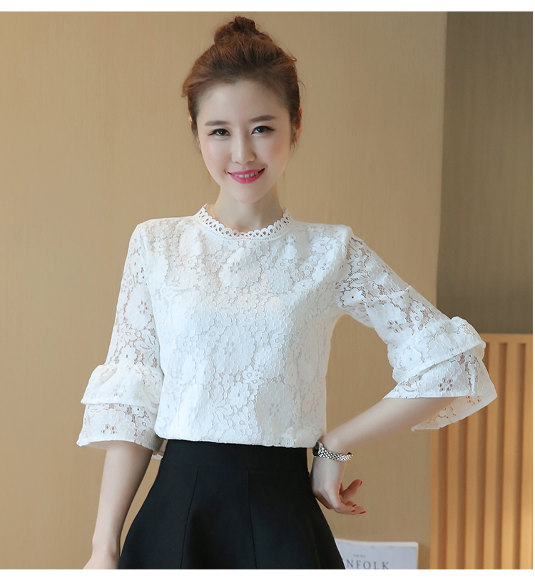 WT7578 Lovely Lace Top White