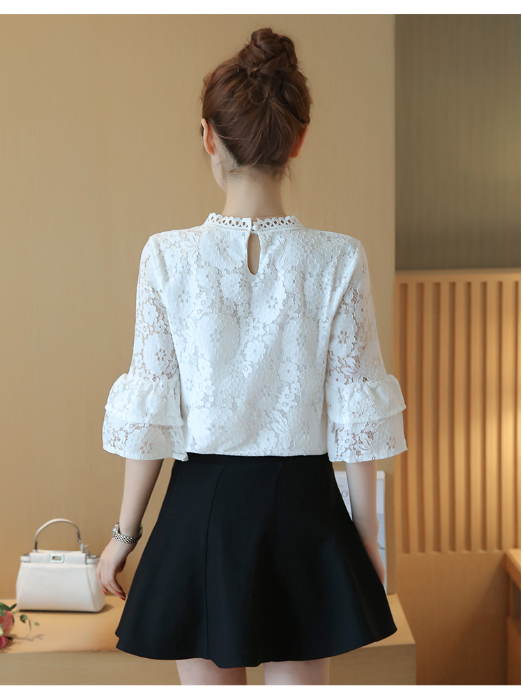 WT7578 Lovely Lace Top White