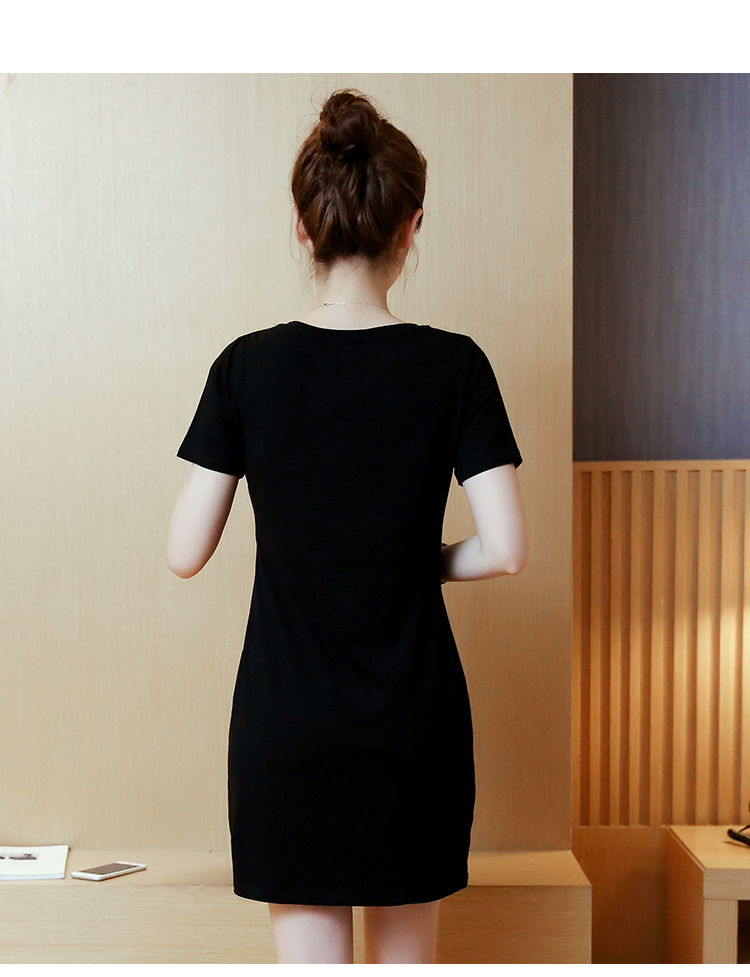 WD7588 Fashion Dress Black