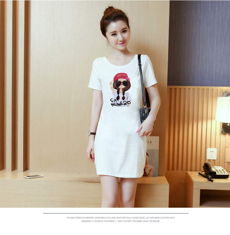 WD7588 Fashion Dress White