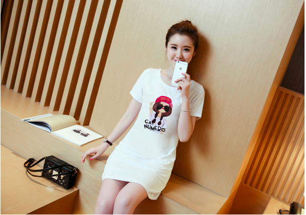 WD7588 Fashion Dress White