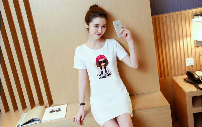 WD7588 Fashion Dress White