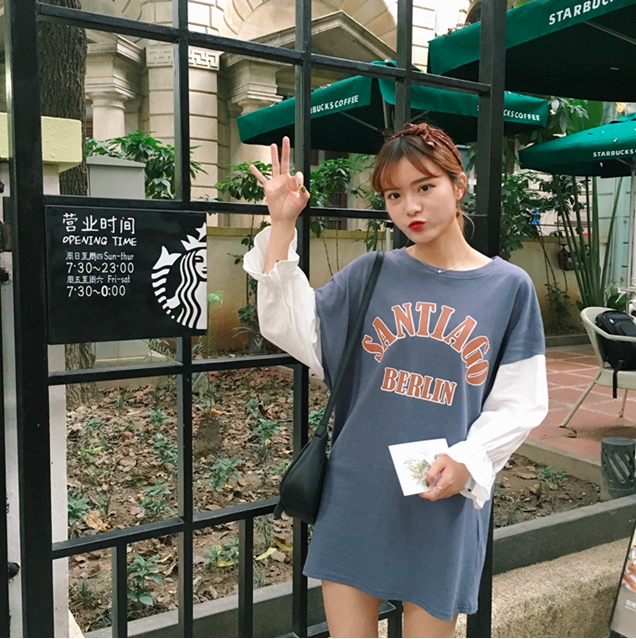 WD7591 Korea Trendy Dress Grey