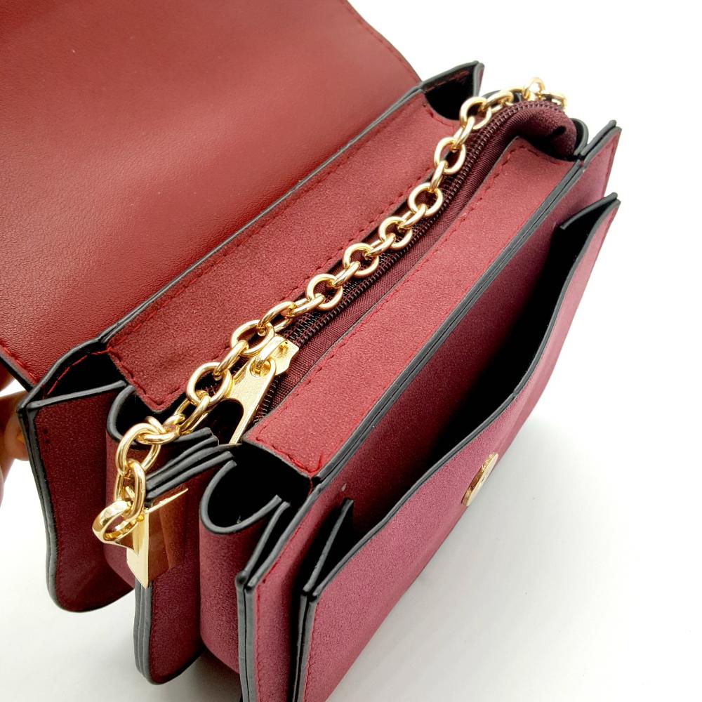 HA024 Layer Crossbody Bags Brown