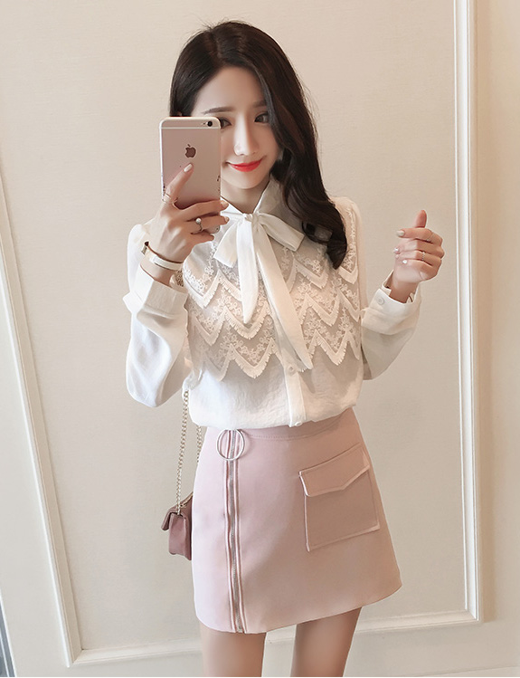 WT3817 Pretty Top White