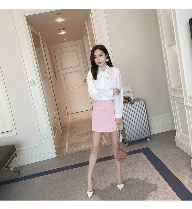 WT3817 Pretty Top White