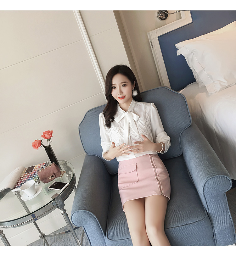 WT3817 Pretty Top White