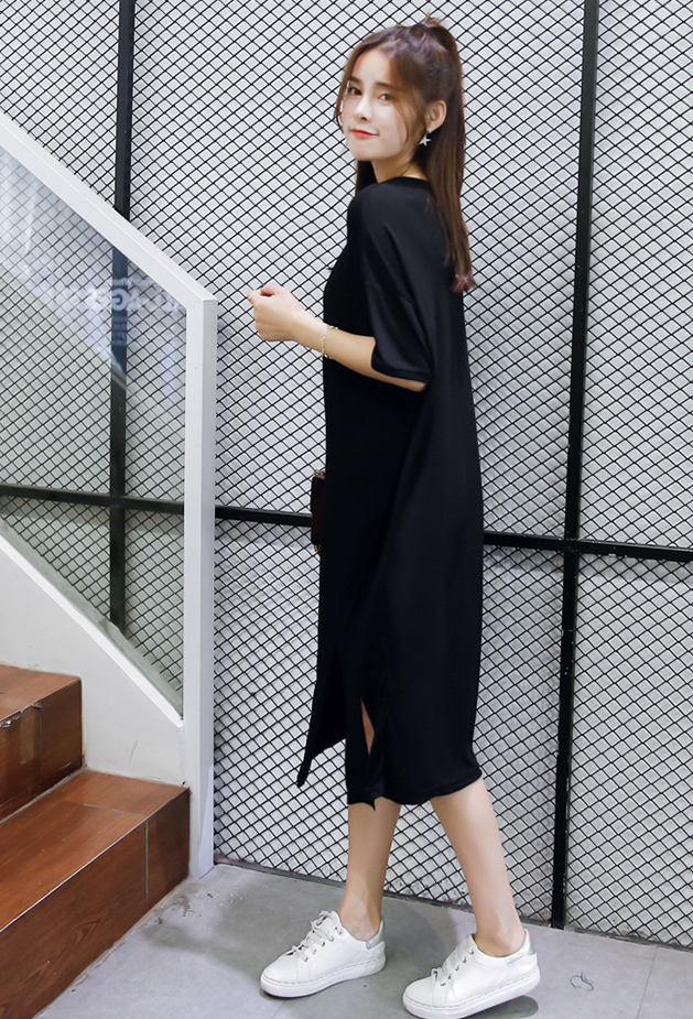 WD7593 Stylish Casual Dress Black